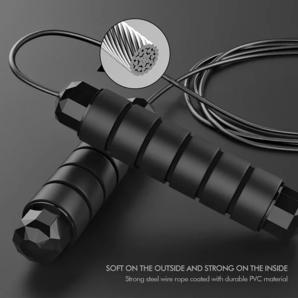 Speed Jump Rope – Adjustable, Foam Handles for Fitness & Slimming - Image 6