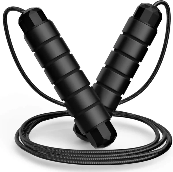 Speed Jump Rope – Adjustable, Foam Handles for Fitness & Slimming