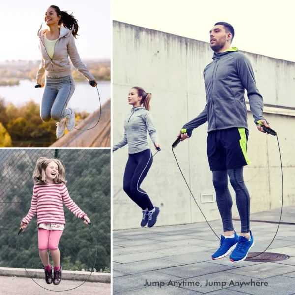 Speed Jump Rope – Adjustable, Foam Handles for Fitness & Slimming - Image 5